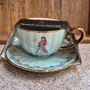 Ariel Disney Teacup and Saucer Set NWT